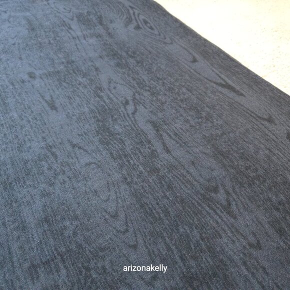 Black Cashmere Scarf With Woodgrain Pattern Wood Grain - Picture 8 of 16